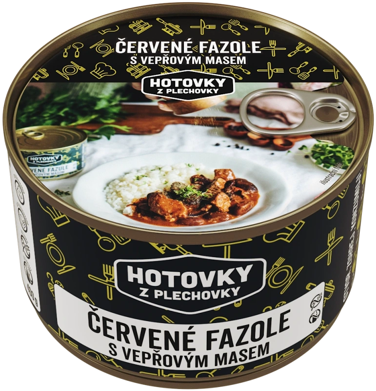 Červené fazole s vepřovým masem