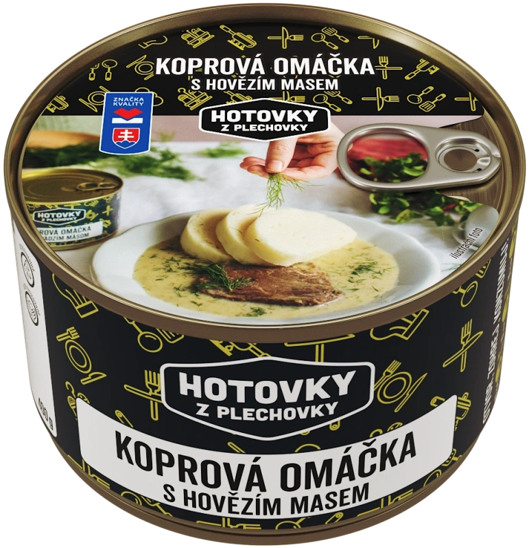 Koprová omáčka s hovězím masem