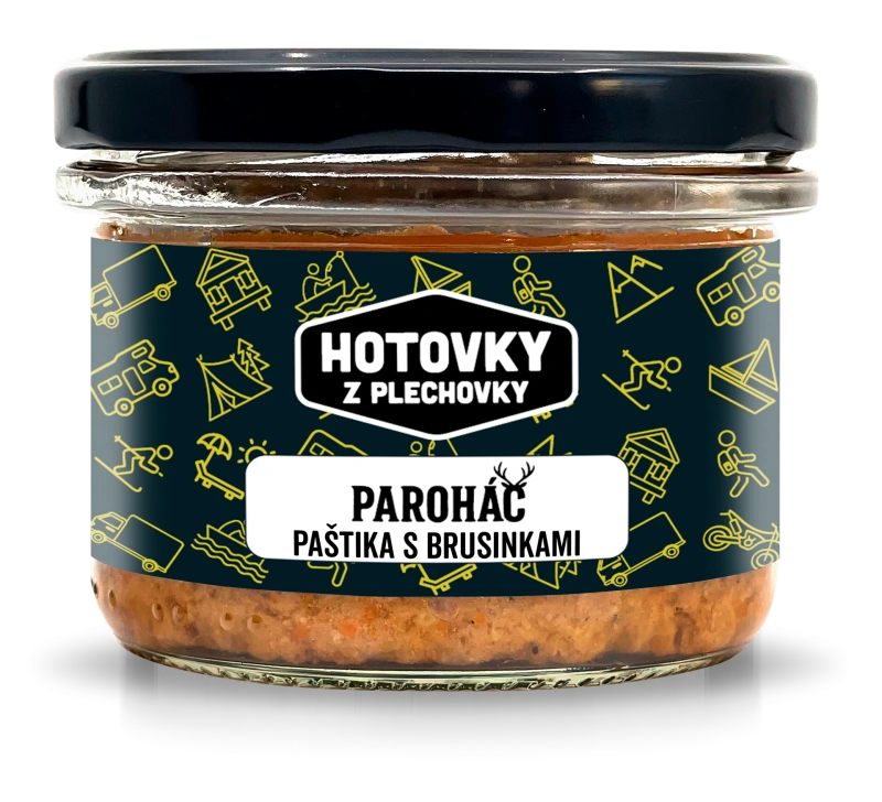 Paroháč jelení paštika s brusinkami 170g