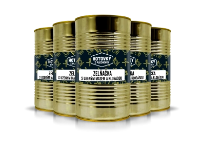 Zelňačka s uzeným masem a klobásou 1200g 5+1