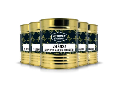 Zelňačka s uzeným masem a klobásou 800g 5+1